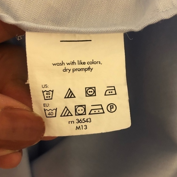 CALVIN KLEIN French Cuff Shirt Men’s Size 16.5 34/35 SlimFit PerformanceNon Iron - Picture 7 of 11